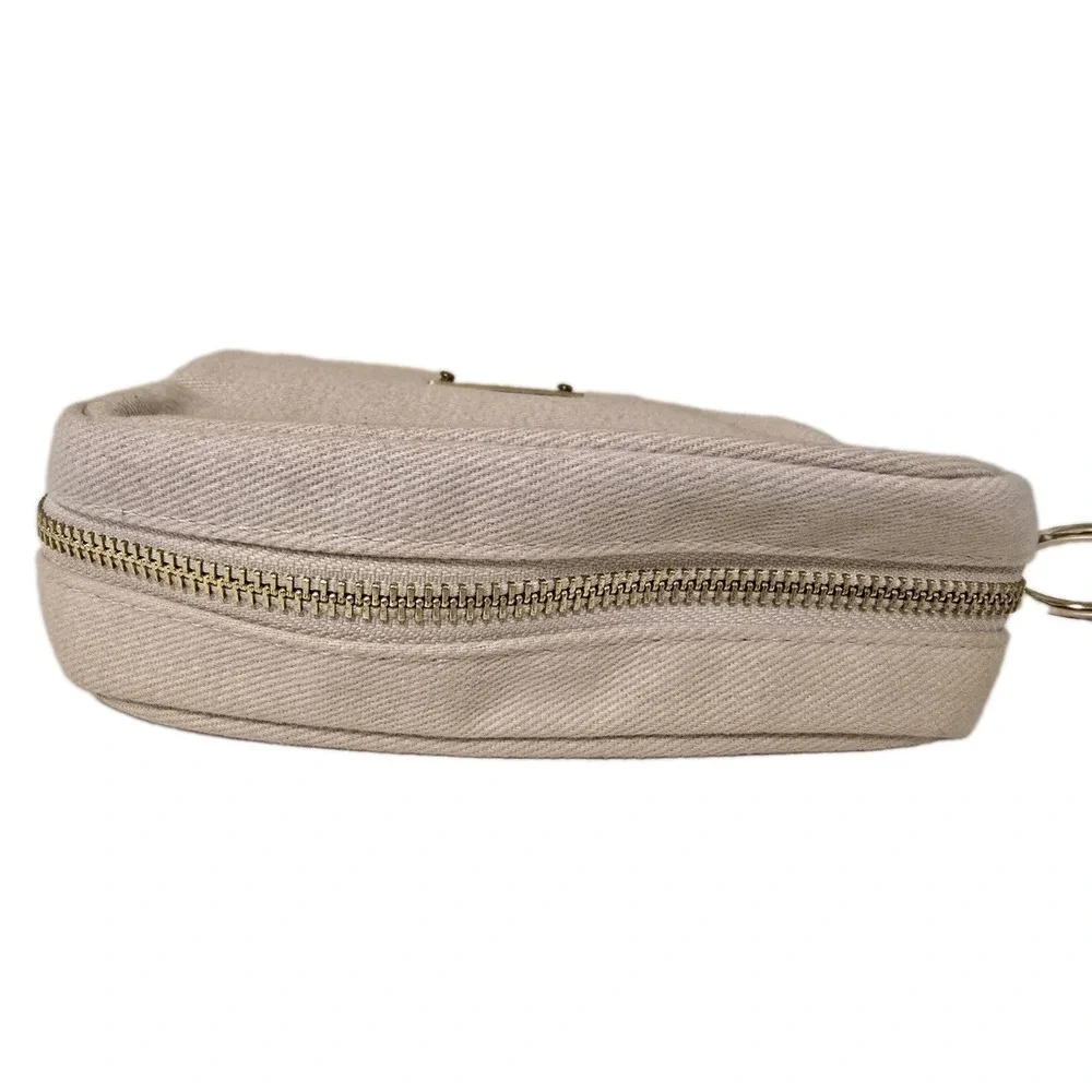 Chloe Small Coin / Cosmetic Pouch Bag Beige‎ Canvas
